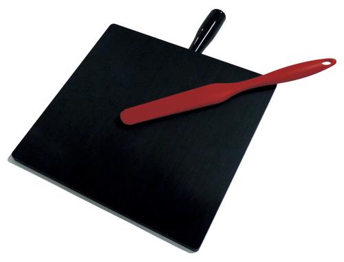 樹脂製軟膏練り台(まぜるん台) 中 色:黒 250×250×10mm HN-250B 入数：1