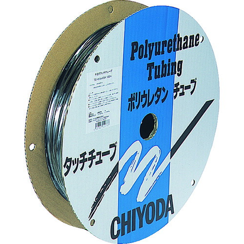 千代田通商 TPタッチチューブ 6mmX100m TP-6-100 BK 販売単位：1巻