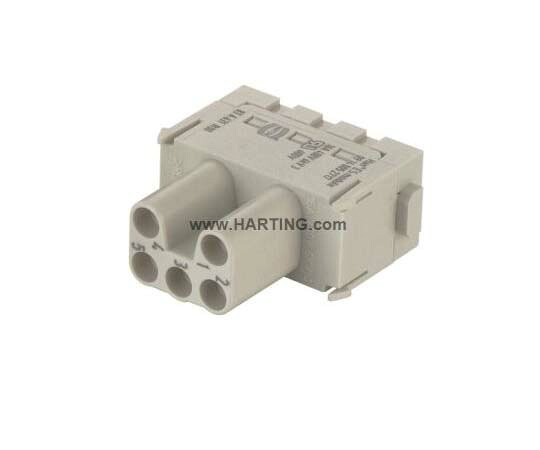 Harting ヘビーデューティパワーコネクタ Han-Modular シリーズ メス 5極 16A 600 V 9140052717 販売単位：1個 9,707円