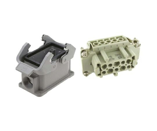 Harting ヘビーデューティパワーコネクタ コネクタキット メス 10極 16A 500 V 09300101231+09330102701 販売単位：1個