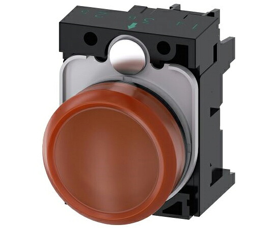 Siemens パイロットランプ 表示灯 LED SIRIUS ACTシリーズ プラスチック 橙 プラスチック 丸型 3SU1103-6AA00-1AA0 販売単位：1個