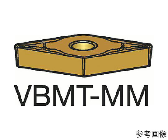 サンドビック コロターン107 旋削用ポジチップ（120） 1115 1セット（10個入） VBMT160412MM 販売単位：1セット(10個入)