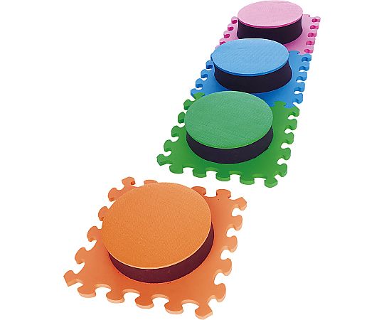 アズワンカタログ掲げる品 ソフトジャンピングマット丸型 4枚組  売りわたすユニット：1組(4枚入)
