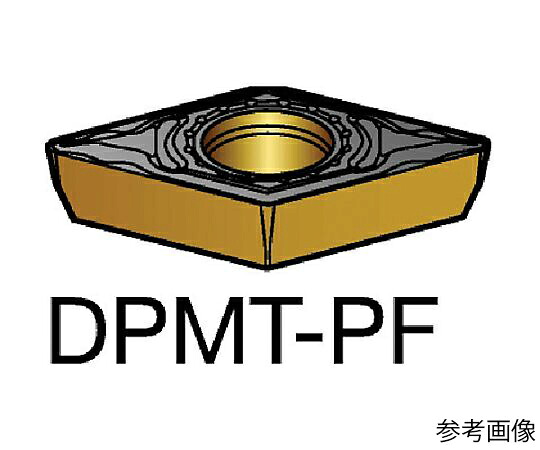 サンドビック コロターン111 旋削用ポジチップ（120） 1515 1セット（10個入） DPMT070202PF 販売単位：1セット(10個入)