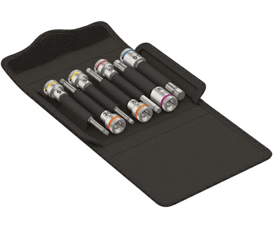 Wera 差込角3/8SQ ヘックス・トルクスビットソケット（銀輪用）7点入 004176 売りわたすユニット：1書き割り(7点入)