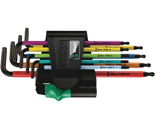 Wera トルクスキーレンチキーレンチセット マルチ色合い 9本組仕掛ける 024335 売りわたすユニット：1本