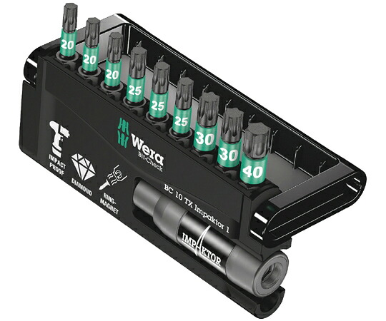 Wera インパクター ビットチェック トルクスビットセット 10点 057688 販売単位：1セット(10点入)