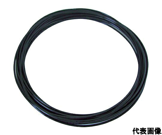 千代田取り引き ポリウレタン熱電子管 メガタッチチューブ 外径8粍/全長100m 黒 MTP-8-100 BK 売りわたすユニット：1巻