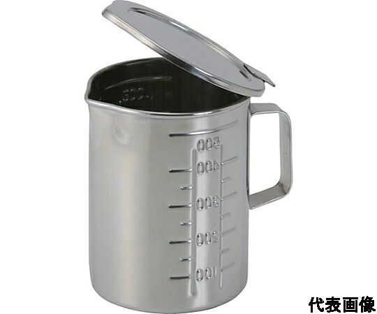 オオモリ フタ付口付ビーカー（丁番手合い） 3L OM49-67 売りわたすユニット：1個