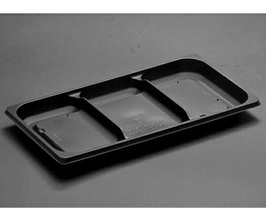 リスパック 饗膳 100 中皿3 黒 1ケース（50個×12セット入） RHHK441 販売単位：1ケース(50個×12セット入)