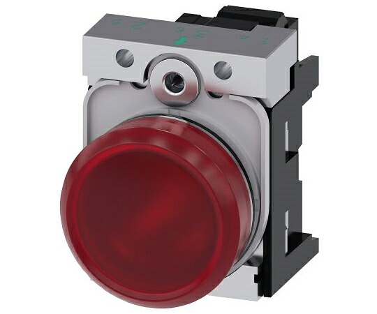 Siemens パイロットランプ 表示灯 LED SIRIUS ACTシリーズ Metal 赤 プラスチック 丸型 3SU1153-6AA20-3AA0 販売単位：1個