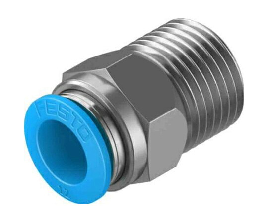 Festo ハーフユニオン形エア継手 チューブねじ込み QS-1/2-12-20 販売単位：1袋(20個入)