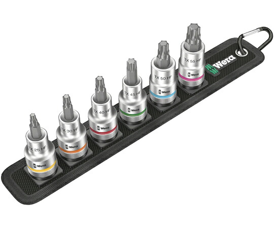 Wera 差込角1/2SQ ビットソケット書き割り ソケット納める数6個 003997 売りわたすユニット：1書き割り