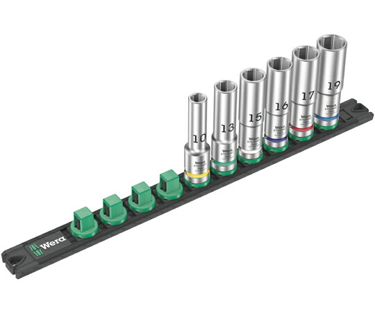 Wera 差込角1/2SQ ディープソケットセット 9点 軌跡付 005470 売りわたすユニット：1書き割り(9点入)