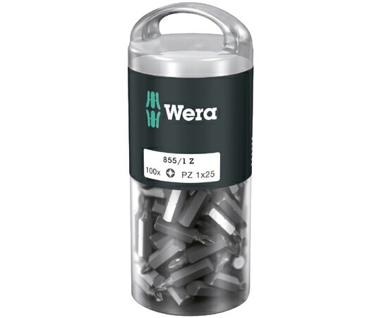 Wera ポジドライブドライバービット 大きさPZ1×25粍 100本 072443 売りわたすユニット：1本(100個入)