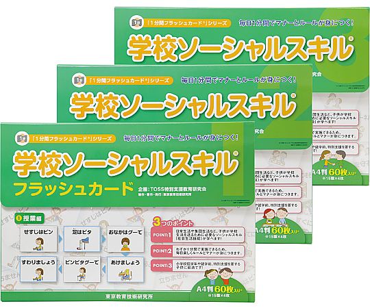 アズワンカタログ掲載品 TOSS 学校SSフラッシュカード 授業編 103491 販売単位：1個