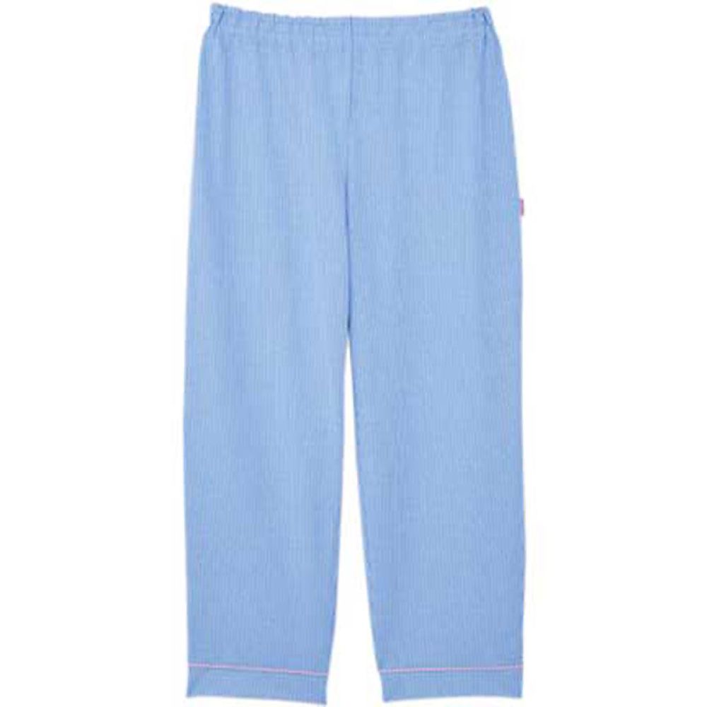KIRAKU（トンボ） ニット患者衣 ストレートパンツ ブルー 3L 1ケース（10枚入） CV051-75 3L 販売単位：1ケース(10枚入)