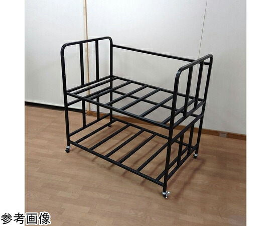 身寄り・生命現象 キャスター付き添い人布団仕合わせ 2枚棚 黒いこと a2880720 売りわたすユニット：1書き割り