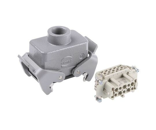 Harting ヘビーデューティパワーコネクタ コネクタキット メス 10極 16A 500 V 09330102701+19300101730 販売単位：1個