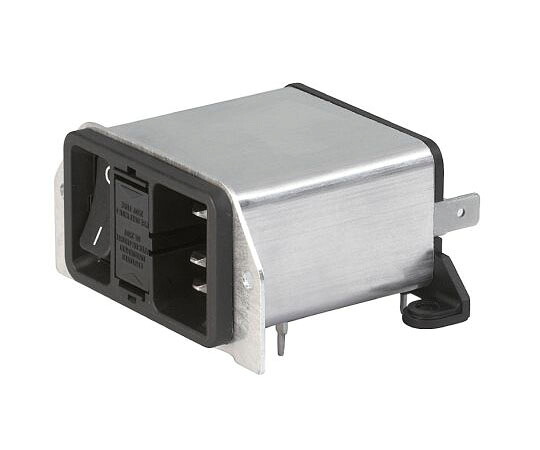 Schurter IECフィルタ オス IEC規格 C14 スルーホール 2ヒューズ 5 x 20mm 2A 250 V ac 1箱（20個入） DD22.2121.1111 販売単位：1箱(20個入)