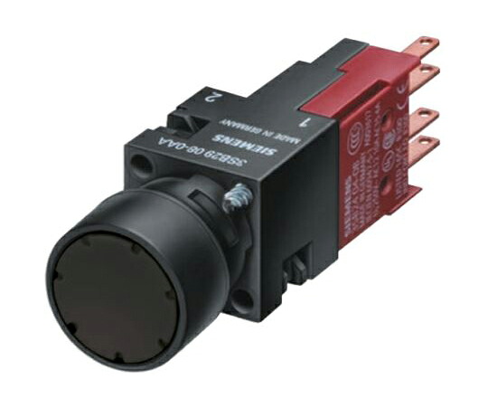 Siemens 押しボタンスイッチ 3SB2シリーズ 16.2mm 黒 3SB2202-0AB01 販売単位：1個