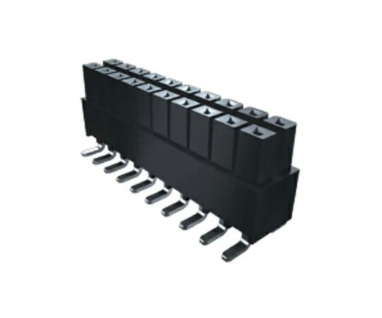 Samtec 基板接続用ソケット 10 極 2.54mm 2 列 表面実装 1セット（43個入） IPS1-105-01-L-D-VS 販売単位：1セット(43個入)