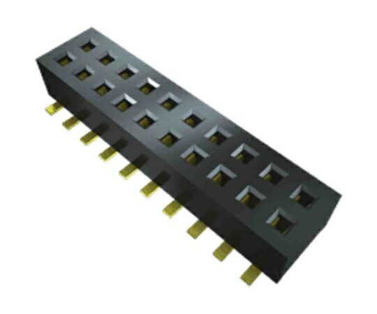 Samtec 基板接続用ソケット 14 極 1.27mm 2 列 表面実装 1セット（62個入） CLP-107-02-F-D-A 販売単位：1セット(62個入)