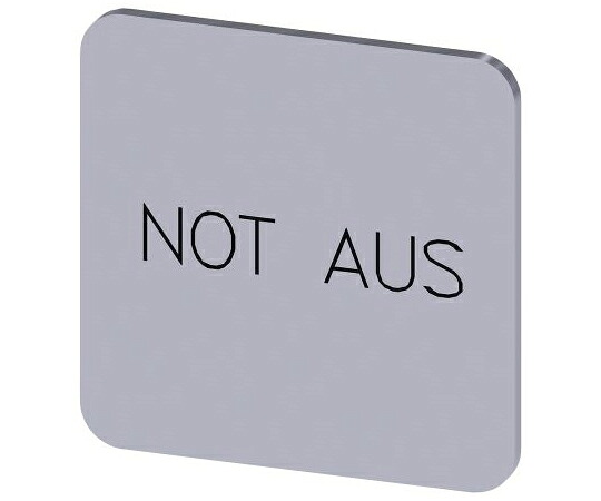 Siemens 凡例プレート 1袋（10個入） 3SU1900-0AF81-0AS0 販売単位：1袋(10個入)