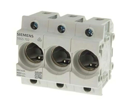 Siemens ボトルヒューズホルダ 63A 400V ac 1袋（5個入） 5SG5702 販売単位：1袋(5個入)
