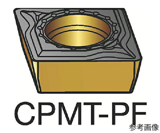 サンドビック コロターン111 旋削用ポジチップ（120） 1515 1セット（10個入） CPMT060202PF 販売単位：1セット(10個入)