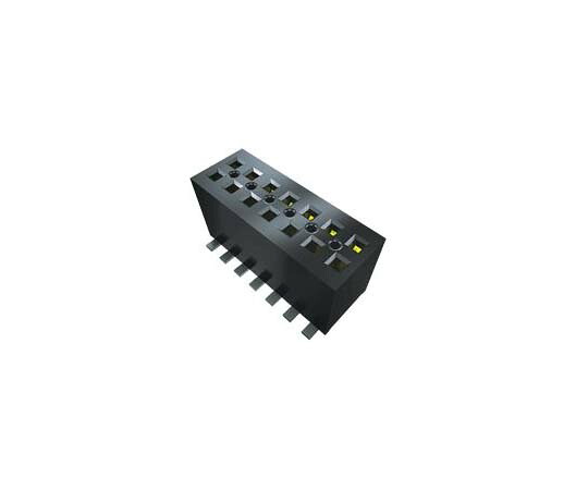 Samtec 基板接続用ソケット FLE シリーズ 1.27mm 14 極 2 列 垂直 表面実装 1セット（64個入） FLE-107-01-G-DV 販売単位：1セット(64個入)