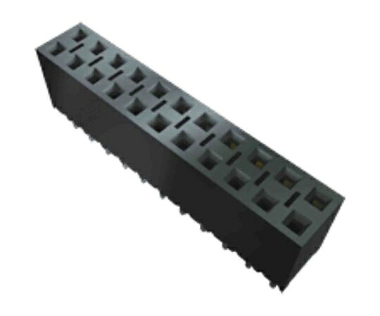 Samtec 基板接続用ソケット 30 極 2.54mm 2 列 スルーホール 1セット（15個入） BCS-115-L-D-PE-BE 販売単位：1セット(15個入)