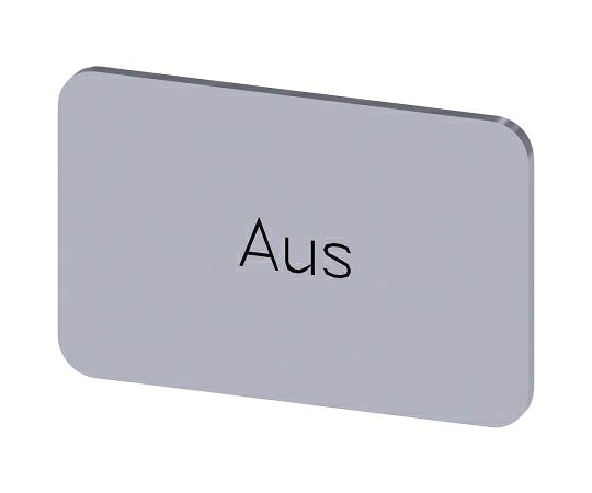 Siemens 凡例プレート 1袋（10個入） 3SU1900-0AD81-0AC0 販売単位：1袋(10個入)