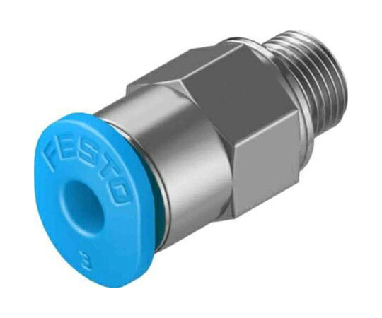 Festo ハーフユニオン形エア継手 コネクタA：M5 チューブねじ込み QSM-M5-3-100 販売単位：1袋(100個入)