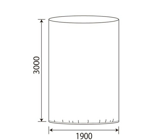 HIDAX フレコン用内袋 底判子あり 0.06×1900×3000Hmm 1仕掛ける（20枚入）  売りわたすユニット：1仕掛ける(20枚入)
