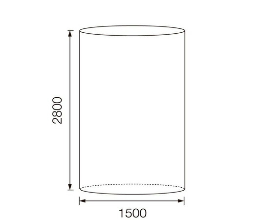 HIDAX 小型フレコン用内袋 上下開けっ広げ 0.06×1500×2800Hmm 1仕掛ける（25枚入）  売りわたすユニット：1仕掛ける(25枚入)