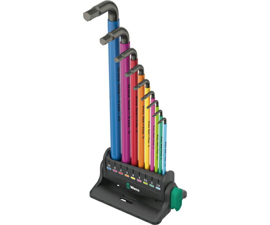 Wera ボールヘックスプラス 足懸かり鍵仕掛ける 10点組 照明ランプ付 133165 売りわたすユニット：1仕掛ける(10点入)