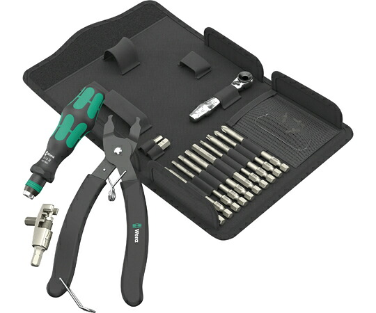 Wera チェーンカッター付 自転車簡易整備キット 20点 136042 販売単位：1セット(20点入)