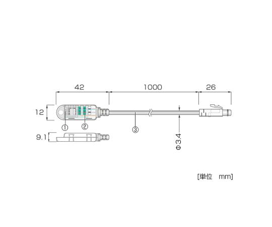 エスペックミック 温湿度検知器 W12×L42粍 RSH-2010 売りわたすユニット：1本