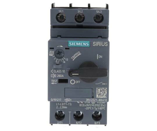 Siemens モータプロテクタ 3RV2021-4BA10 販売単位：1個