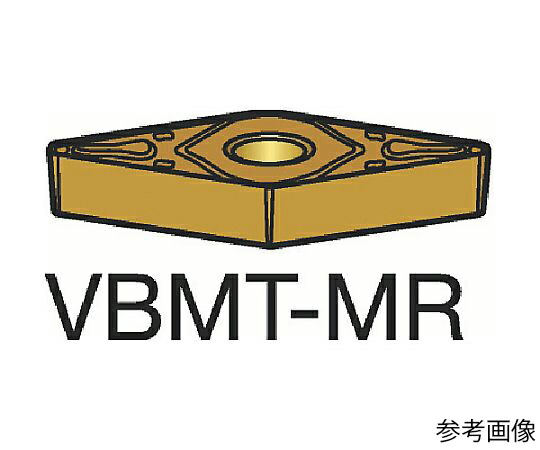 サンドビック コロターン107 旋削用ポジチップ(120) 1105 1セット(10個入) VBMT160412MR 販売単位:1セット(10個入)