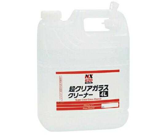 イチネンケミカルズ（旧タイホーコーザイ） 超クリアガラスクリーナー 4L 1箱(3個入) NX620 売りわたすユニット：1箱(3個入)