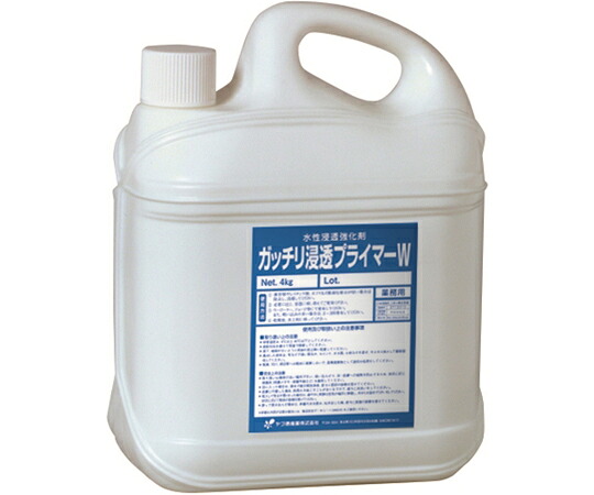 ヤブ原産業 水溶性にじみ出る強化因子剤ガッチリにじみ出るプライマーW 4kg GTW4KG 売りわたすユニット：1個