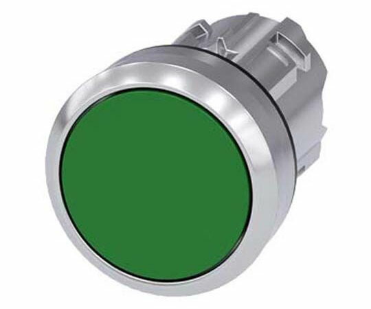 Siemens 押しボタンヘッド, SIRIUS ACT ラッチング, 緑 3SU1050-0AA40-0AA0 販売単位：1個