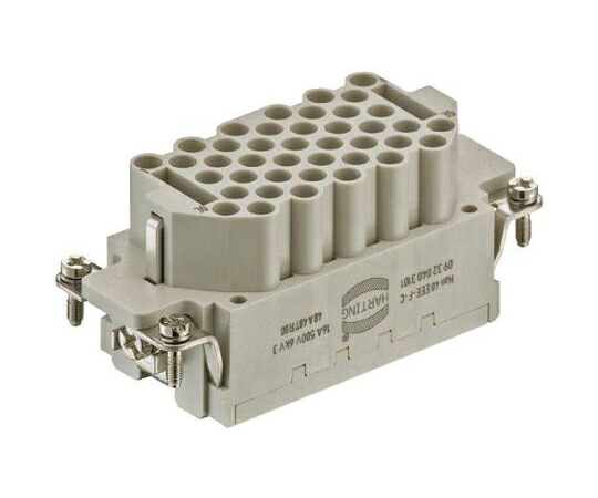 Harting ヘビーデューティコネクタ Han EEE シリーズ メス 41極 16A 500 V 16 B 09320403101 販売単位：1個