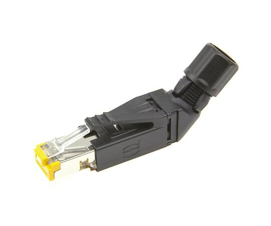 Harting RJ45 モジュラーコネクタ 8P8C極 Cat6 アングル ケーブルマウント オス 09451511561 販売単位：1個