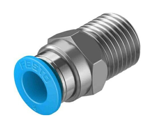Festo ハーフユニオン形エア継手 チューブねじ込み QS-1/4-8-50 販売単位：1袋(50個入)