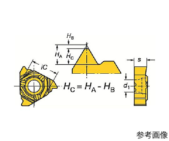 サンドビック コロスレッド266 ねじ切り工業用心付け（330） 1書き割り（10個入） 266RL16UN02A160M 売りわたすユニット：1書き割り(10個入)