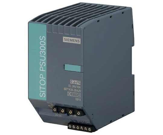 Siemens DINレール取付け用スイッチング電源 出力：10A 定格：240W 入力電圧：ac 出力電圧：dc 24V dc/ 6EP14342BA20 販売単位：1個