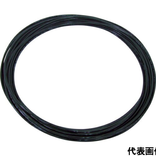 千代田取り引き ポリウレタン熱電子管 TPタッチチューブ 外径10×口径6.5粍/全長20m 黒 TP-10-20 BK 売りわたすユニット：1巻